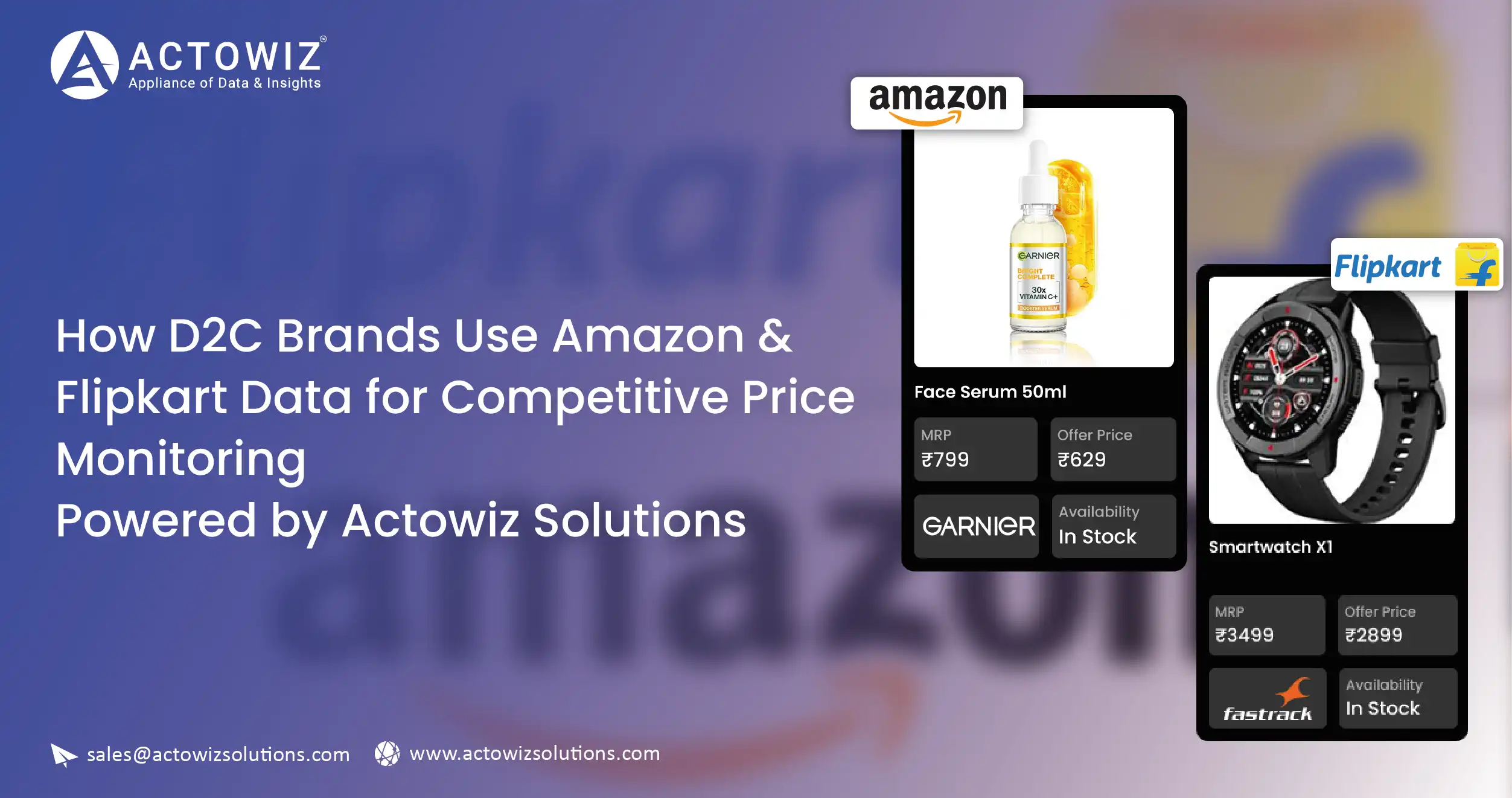 How D2C Brands Use Amazon & Flipkart Data for Competitive Price Monitoring